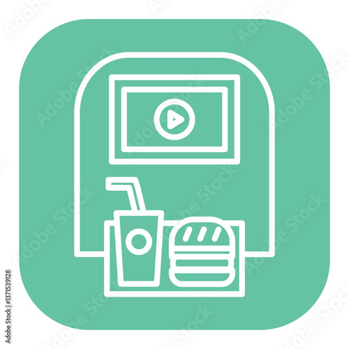 In flight Entertainment Icon