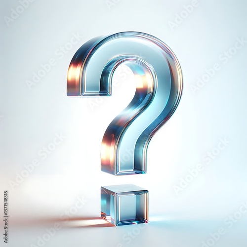Glass Question Mark Icon