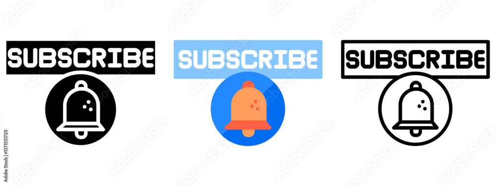 Subscribe Web Interface Button Icon, Collection of Line, Glyph and Flat, Line, Glyph, Flat, Set of Line Glyph and Flat Icon Subscribe Web Interface Button Icon, Collection of Line, Glyph and Flat, Line, Glyph, Flat, Set of Line Glyph and Flat Icon