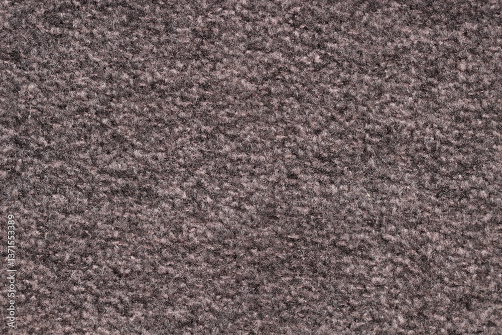 Fototapeta premium Texture of brown woven fabric as background, top view