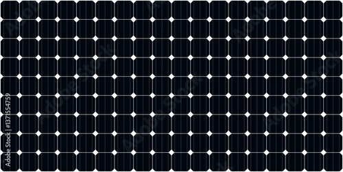 Solar panel surface. Dark blue solar panel background.