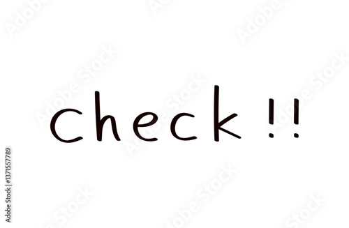 checkの手書きテキスト