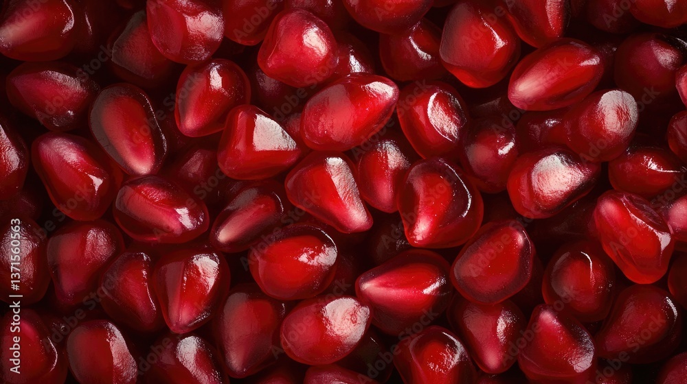 Vivacious and Luscious Pomegranate Seeds Displaying a Deep Red and Glossy Texture for Culinary Inspiration Vivacious and Luscious Pomegranate Seeds Displaying a Deep Red and Glossy Texture for Culinary Inspiration