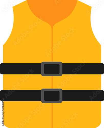 Illustration of Orange Safety Vest