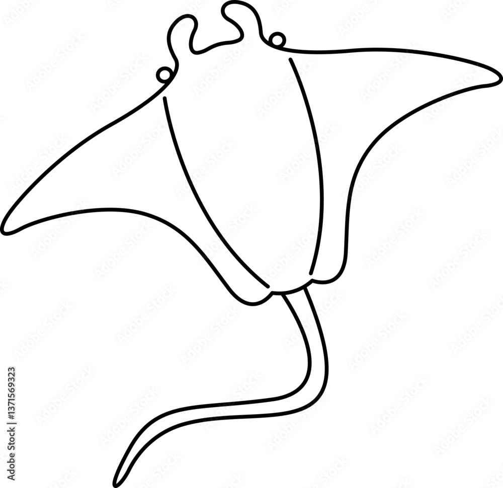 Stingray sea