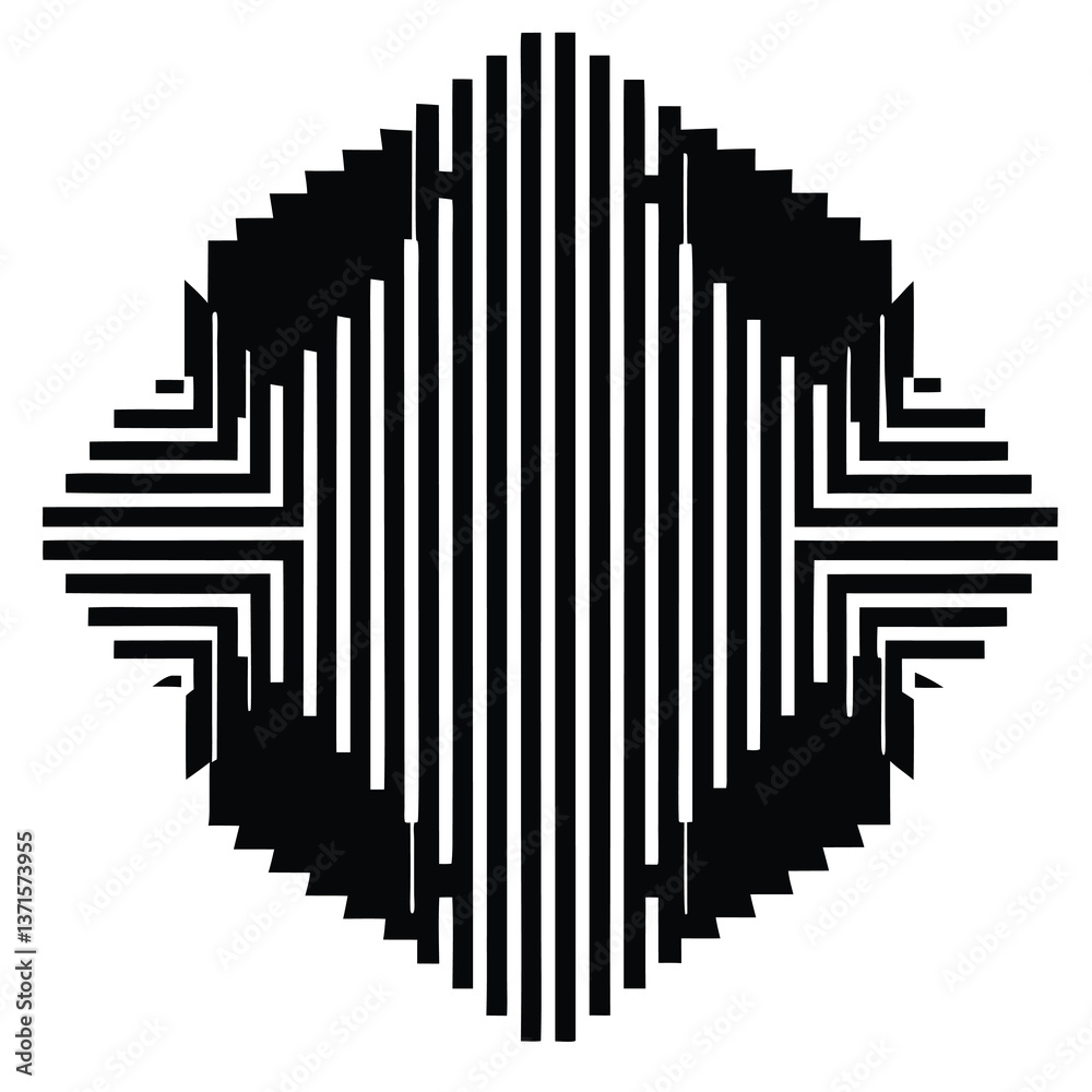 glitch distortion pattern vector design