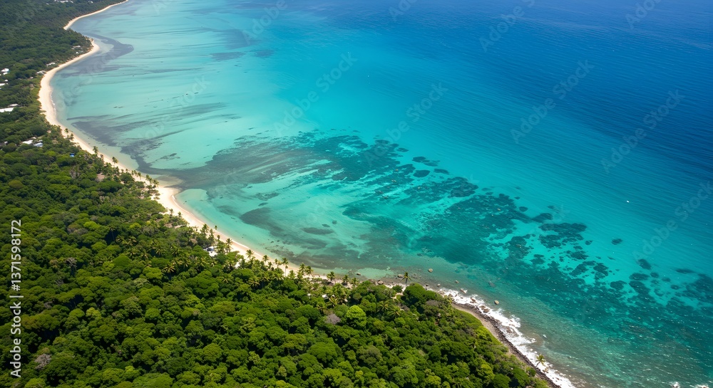 Obraz premium Tropical Coastline Aerial