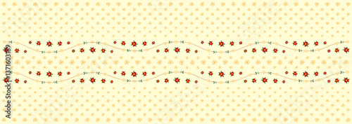 Romantic flower pattern design. flower vector. hand drawn floral illustration. floral pattern swatches