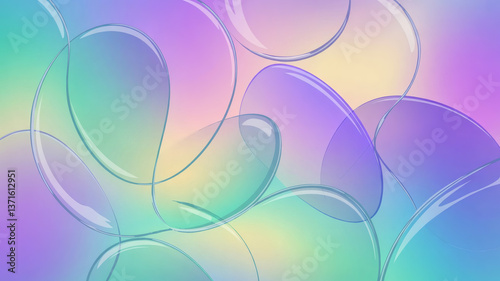 Frosted Glass Pastel Background