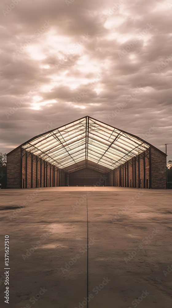 Rustic Wooden Structure Against a Cloudy Sky Photo with Tonal Rustic Wooden Structure Against a Cloudy Sky Photo with Tonal