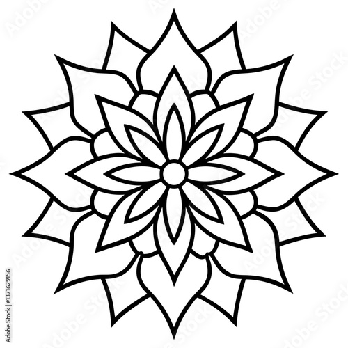 Mandala for coloring book mandala decorative ornament