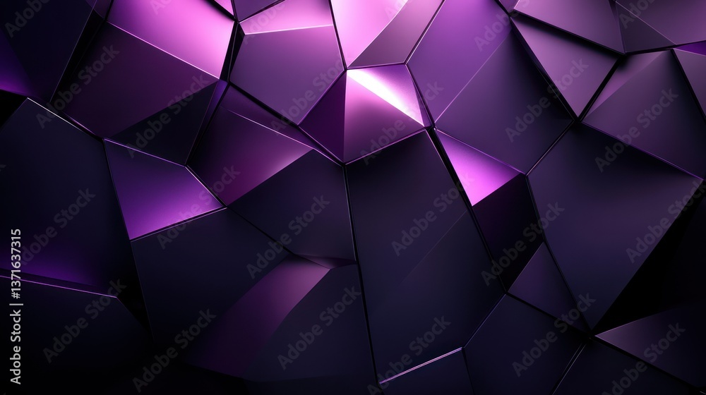 Obraz premium Abstract Purple Geometric Polygonal Background
