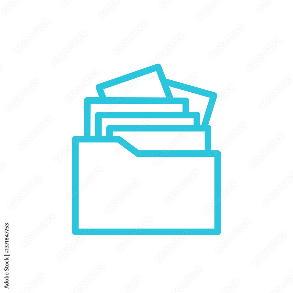 Projects Icon, The Art of Prioritization, Isolated on white background. From blue icon set Projects Icon, The Art of Prioritization, Isolated on white background. From blue icon set