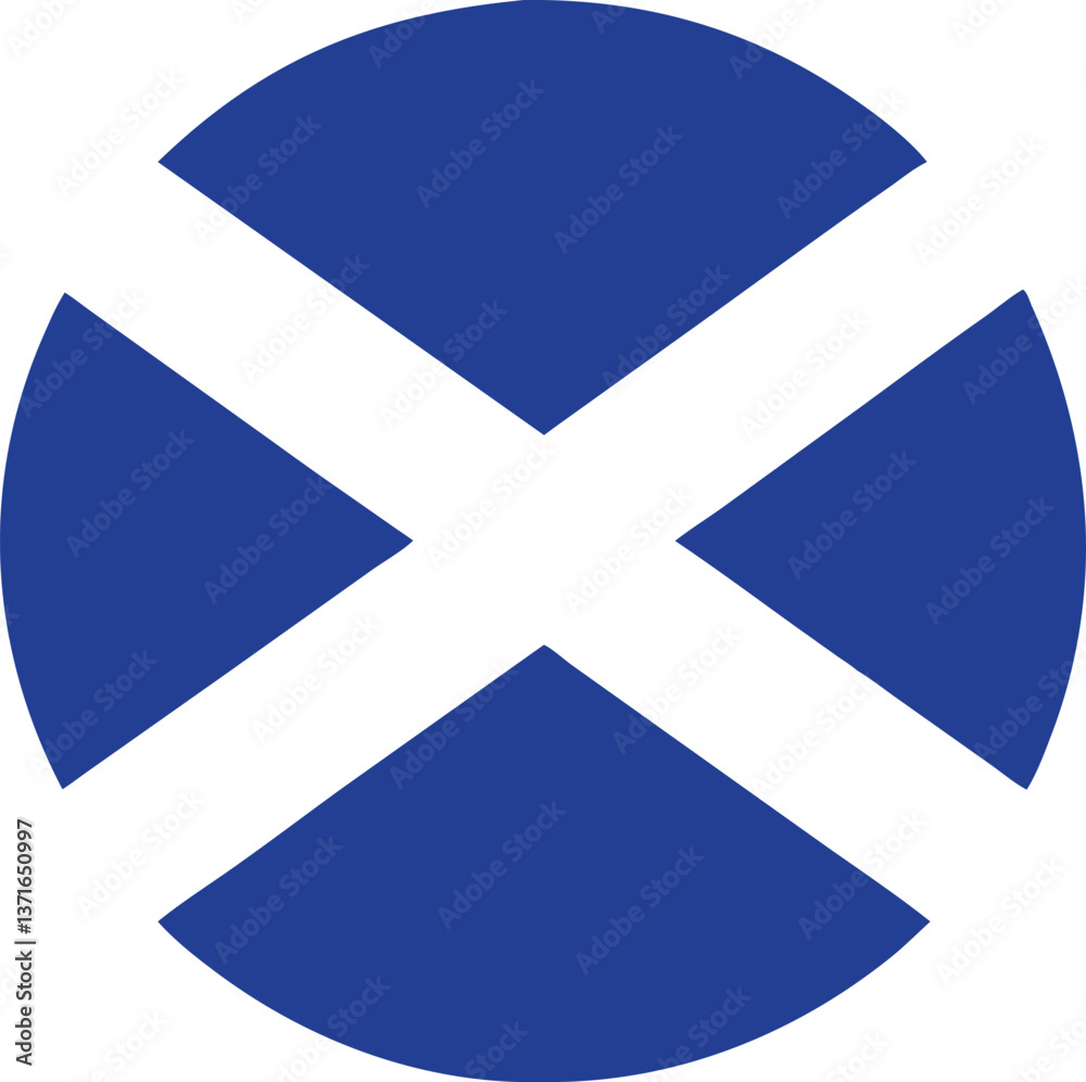 Obraz premium Finland and Scotland Flag Buttons with National Symbols