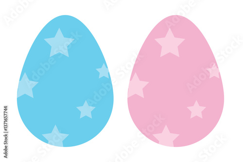 Easter egg set. ornament, pattern, decorative, dyed egg.  doodle colorful egg Easter set. Vector illustration flat oval shape elements.