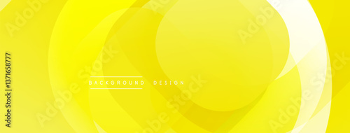 Circular abstract design with overlapping translucent circles and round shapes, blending gradients and smooth curves, creating depth, contrast, and a dynamic visual effect