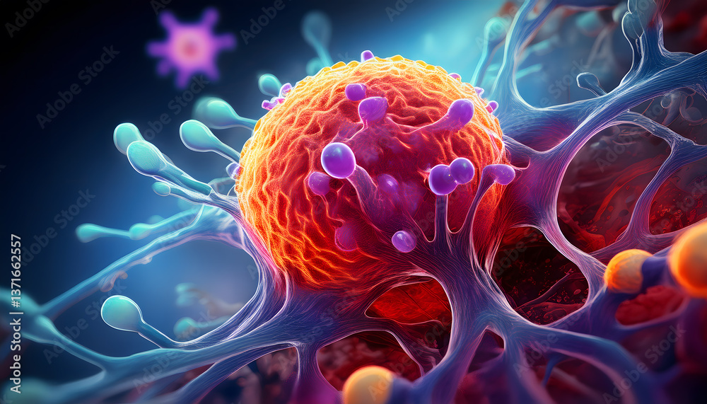 Obraz premium 3-16-123-Cervical cancer HPV oncogene expression. 58925