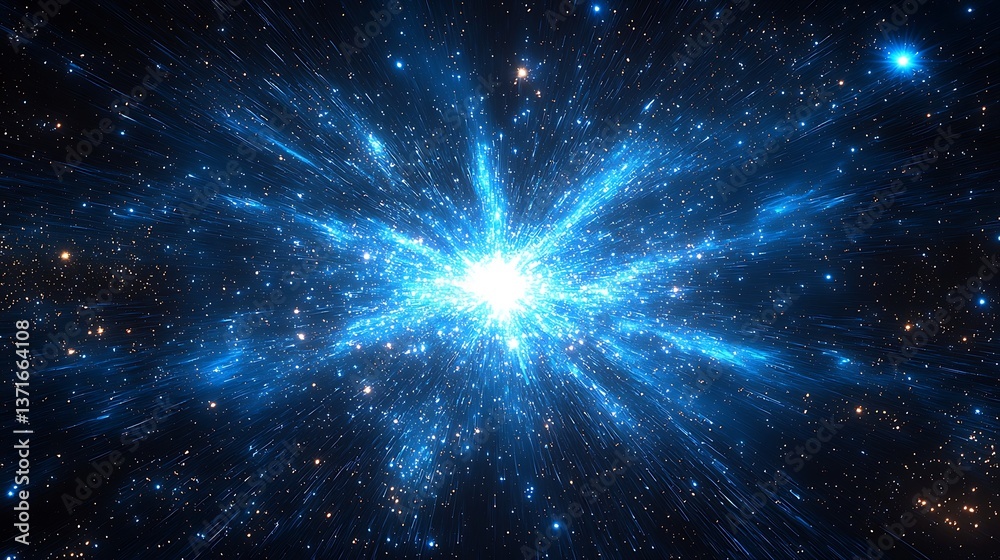 Fototapeta premium Abstract Cosmic Energy Burst