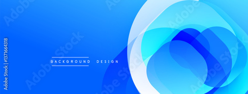 Abstract background with layered translucent gradient shapes