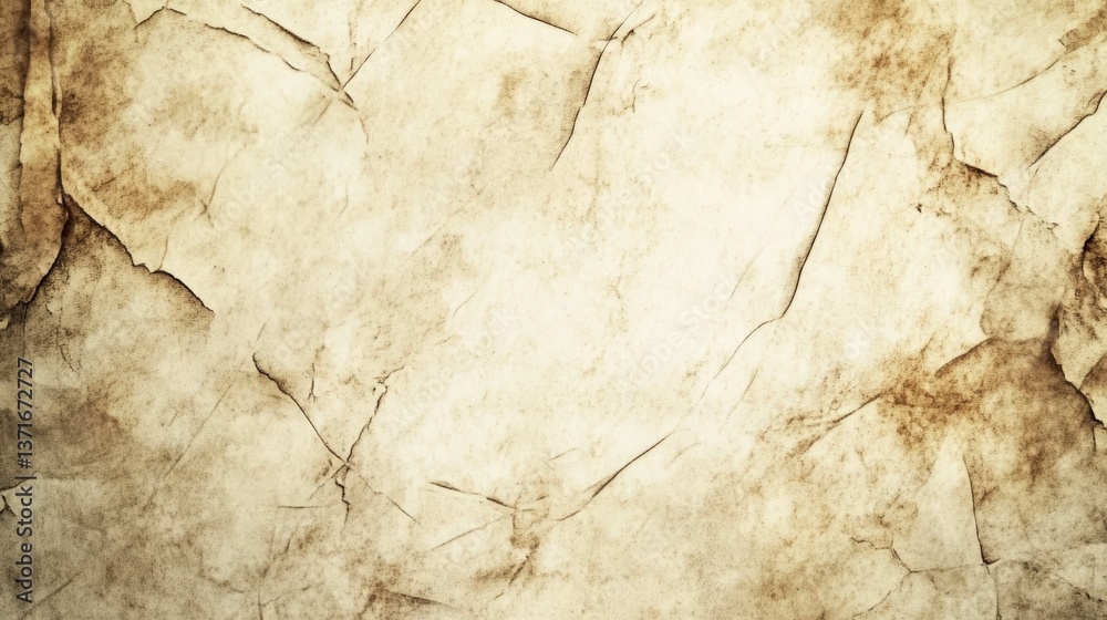 Fototapeta premium Vintage Textured Background with Creases and Stains for Design