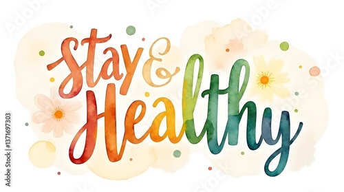 Vibrant Watercolor Calligraphy with 
