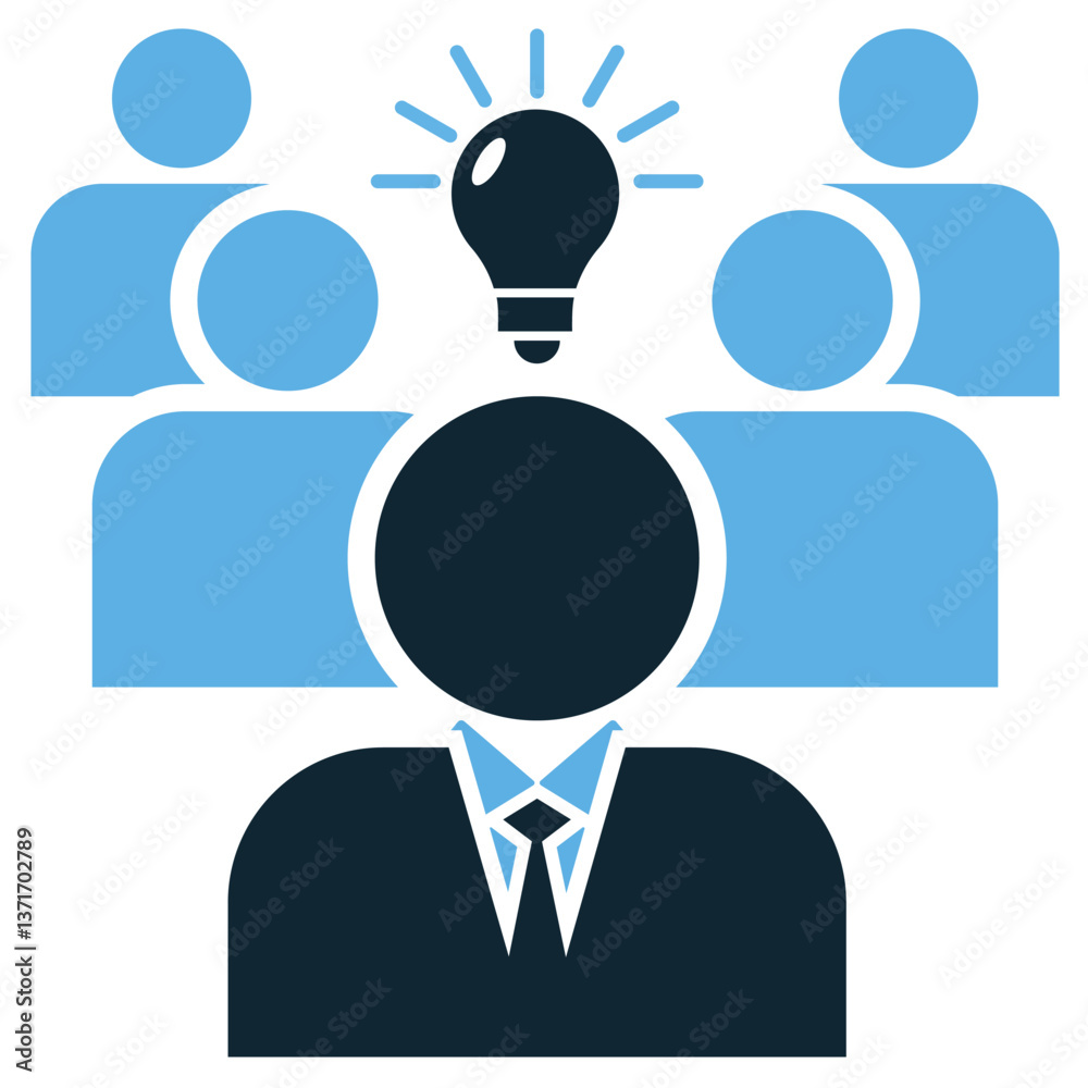Thought leadership icon vector representing business authority, influence, and expertise. Ideal for branding, reputation, and industry credibility. Thought leadership icon vector representing business authority, influence, and expertise. Ideal for branding, reputation, and industry credibility.