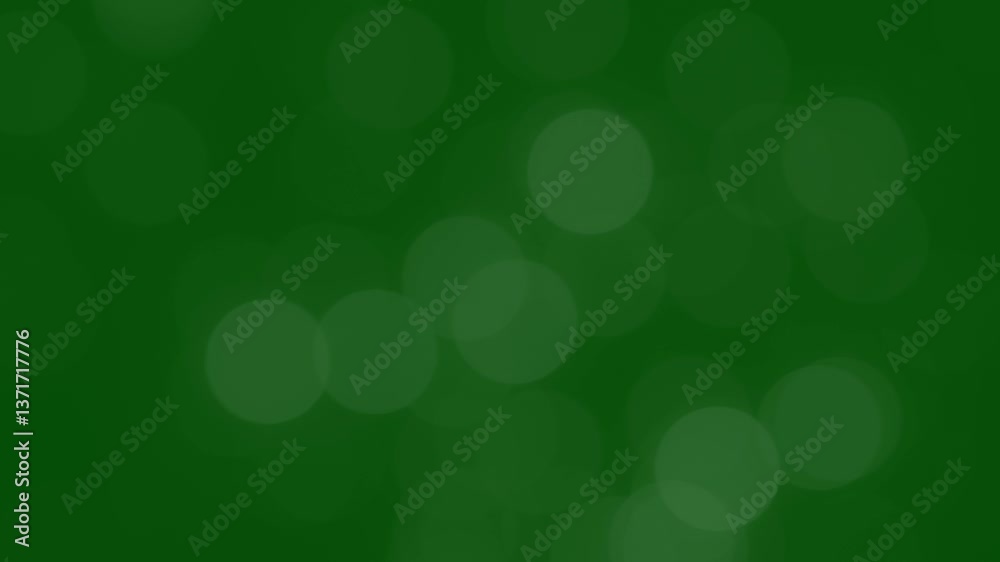 green bokeh background