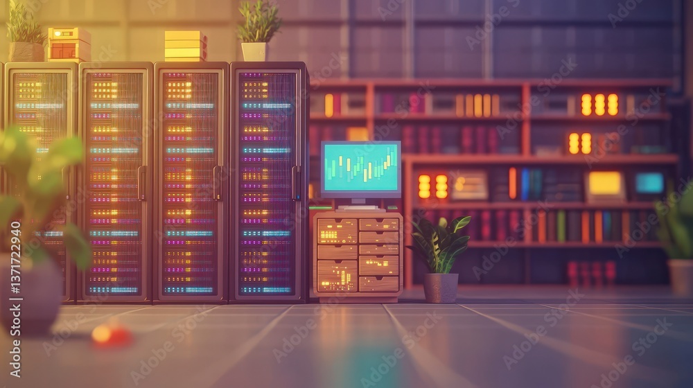 Futuristic Server Room Data Center Technology Network Internet Digital Computing Gl Futuristic Server Room Data Center Technology Network Internet Digital Computing Gl