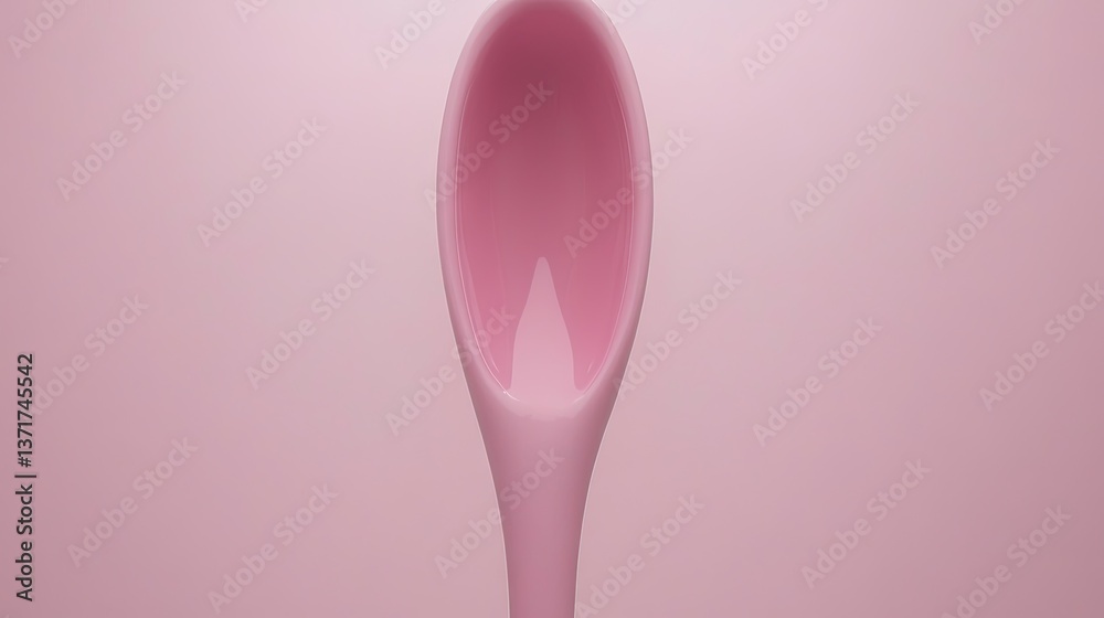 Pink spoon, overhead view, pink background, minimalist food photography, recipe website Pink spoon, overhead view, pink background, minimalist food photography, recipe website