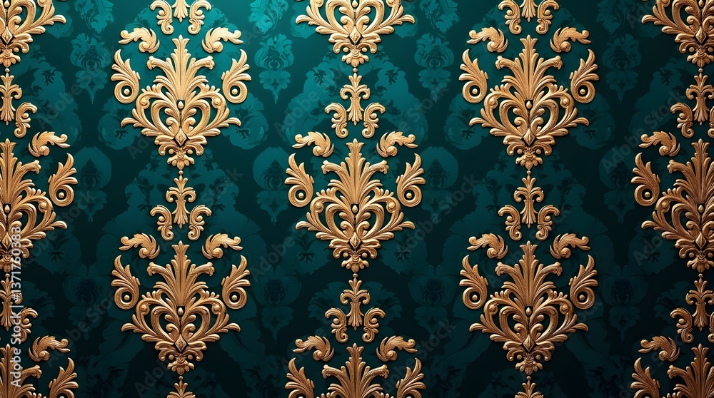 seamless pattern with golden ornament seamless pattern with golden ornament
