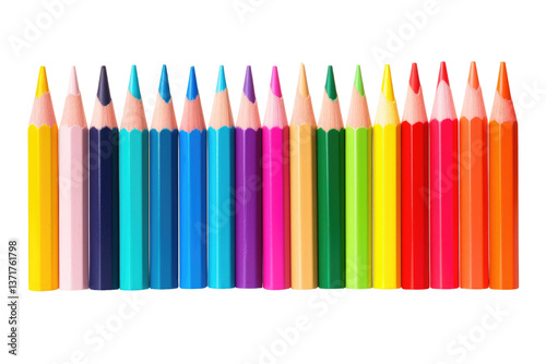Vibrant Wax Pastels on transparent background