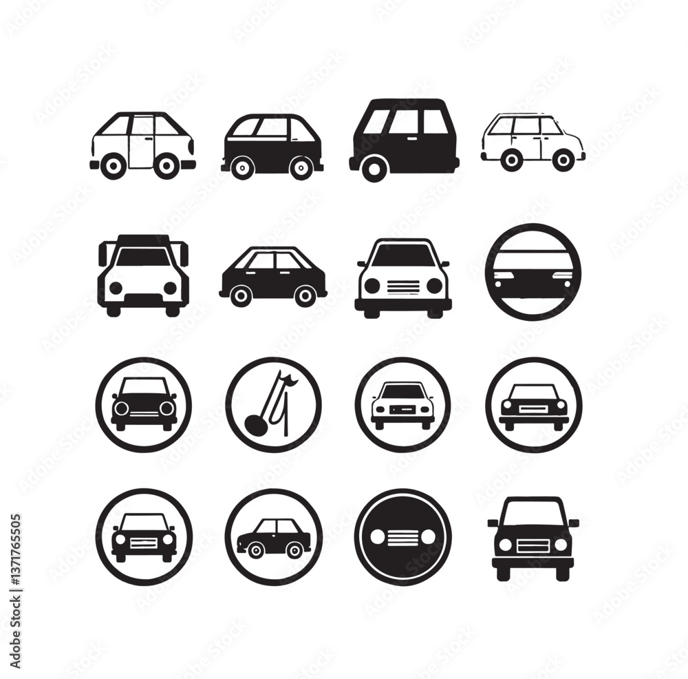 Minimalist Car Vector Illustration | Clean & Modern Auto Design Minimalist Car Vector Illustration | Clean & Modern Auto Design