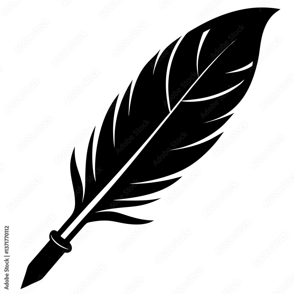 Fototapeta premium feather and ink
