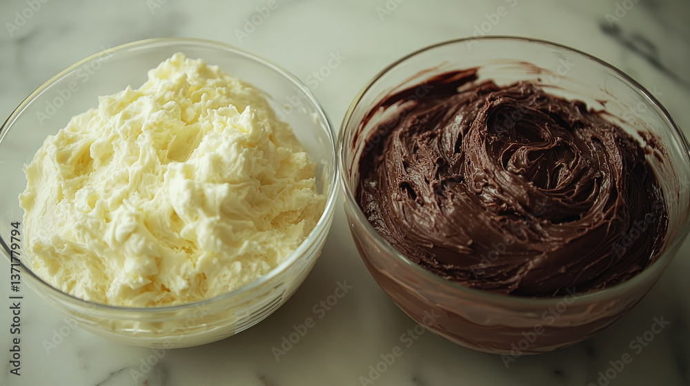 Creamy Chocolate and Vanilla Frosting: A Delicious Baking Treat Creamy Chocolate and Vanilla Frosting: A Delicious Baking Treat