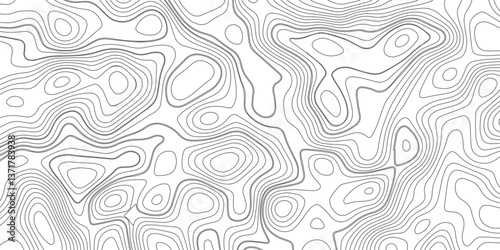 Panorama view gradient multicolor wave curve lines banner background design. Vector illustration. wave Line topography map contour background .Abstract Topographic map background with wave line.