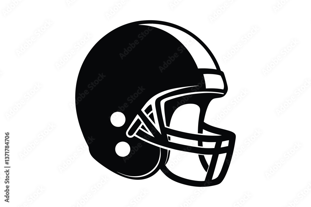 Fototapeta premium American football helmet isolated on white background
