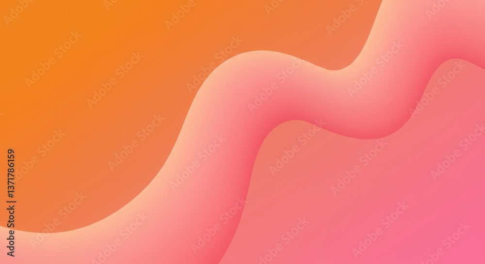 Abstract Orange and Pink Wave Background Design: Fluid Gradient Shapes for Modern Wallpaper Abstract Orange and Pink Wave Background Design: Fluid Gradient Shapes for Modern Wallpaper