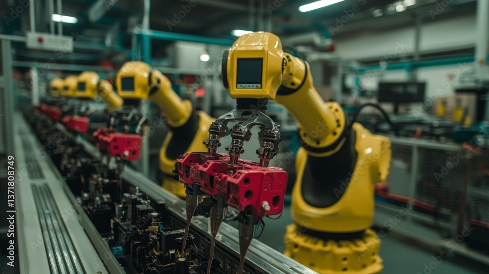 Industrial Robot Arm Automation Factory Manufacturing Line Industrial Robot Arm Automation Factory Manufacturing Line