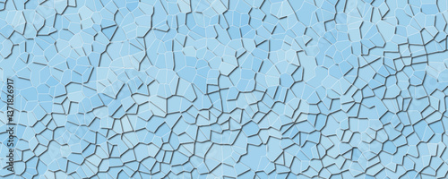 Splattered Light and the Random Distributions of Color in Textured Glass Pieces

