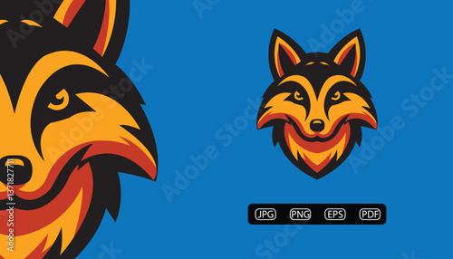 Clever Fox Mascot Logo - Sleek Vector Design