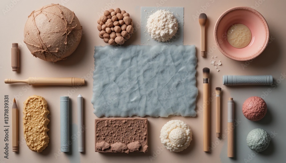 Creative food arrangement kitchen photography minimalist top-down view culinary art Creative food arrangement kitchen photography minimalist top-down view culinary art