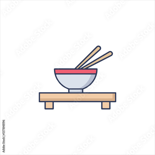 chopsticks and bowl