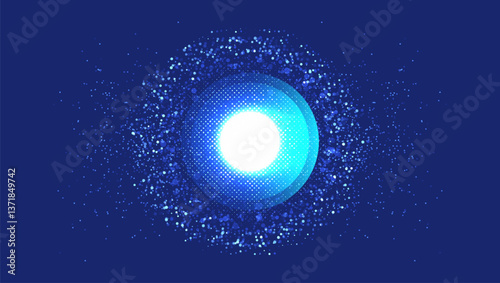 Abstract digital technology background. Big data, technology, data transfer