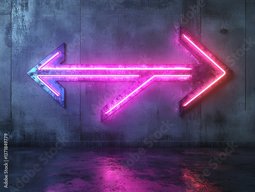 Glowing Purple and Blue Lights in a Retro Alien Dance Club