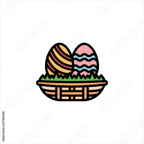 colorful easter eggs