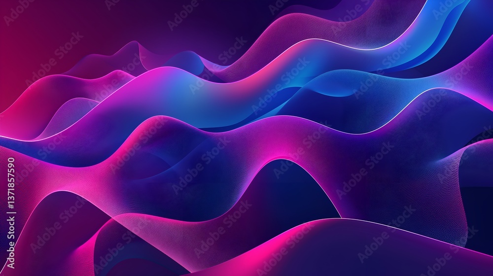Futuristic Holographic Abstract Background with 3D Elements Futuristic Holographic Abstract Background with 3D Elements