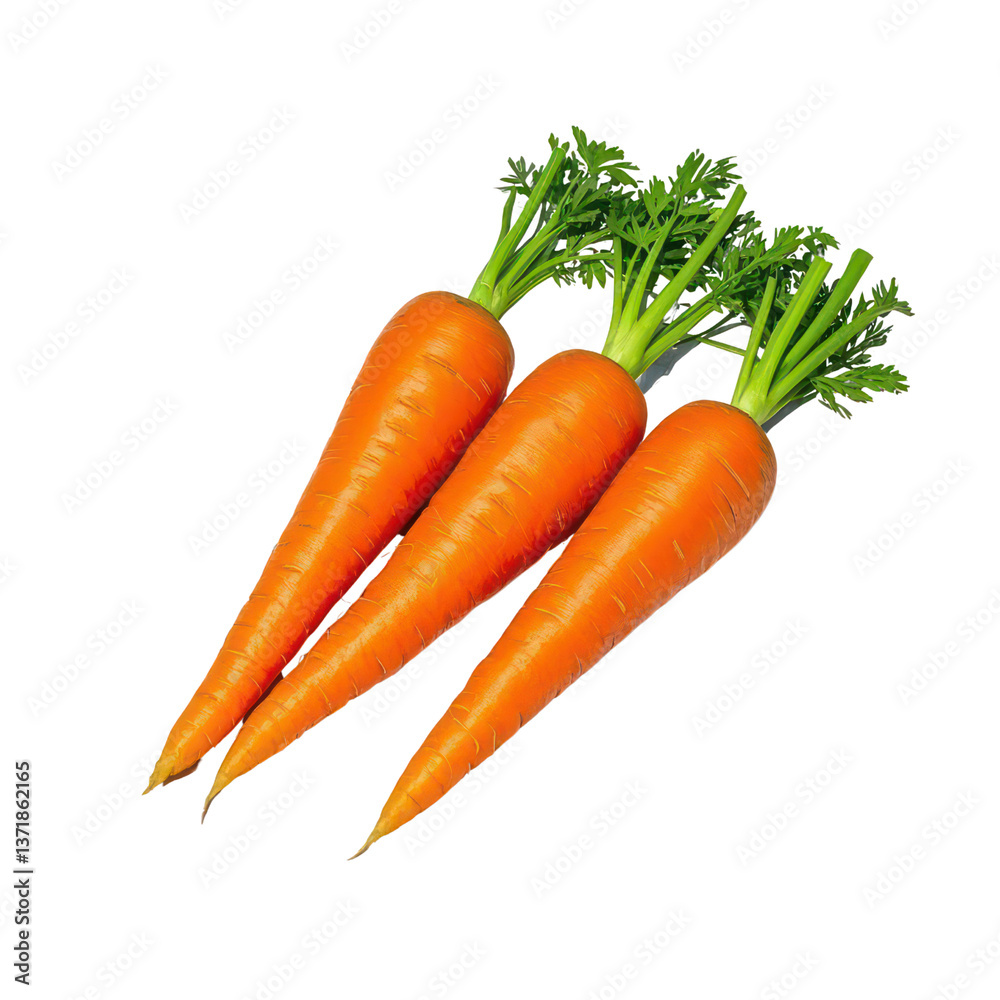 Fresh Carrots Isolated On Transparent Background, Generative AI Fresh Carrots Isolated On Transparent Background, Generative AI