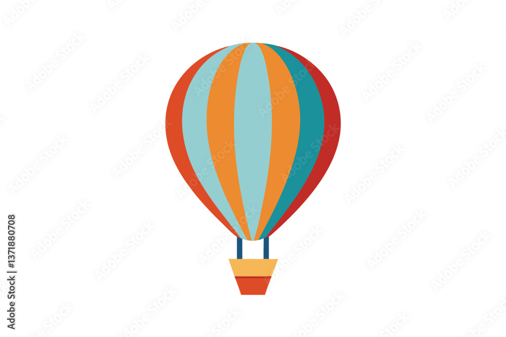 Naklejka premium hot air balloon vector illustration