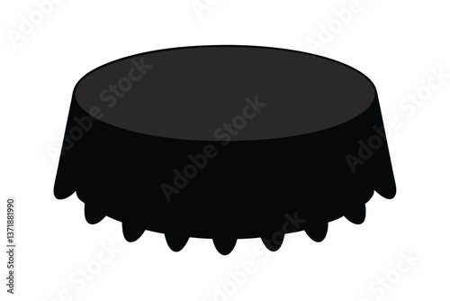 black hat isolated on white