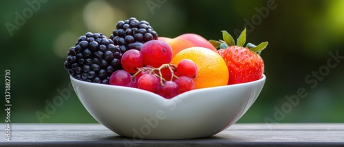 Wallpaper Mural bowl of fresh, mixed fruit Torontodigital.ca